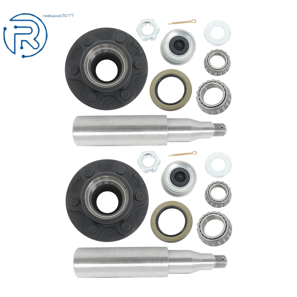 Spindle 6 on 5.5" Trailer Idler Hub Kit for 6000lbs Axles (Includes Bearing Kit)