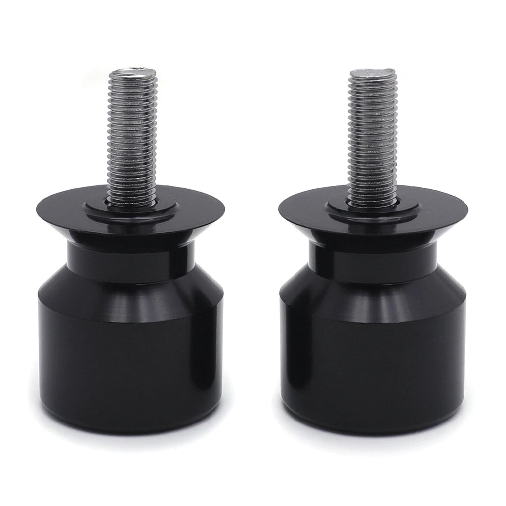 Black Swingarm Spool 10mm Thread for Kawasaki Ninja 250R (2008–2011) / 650R (2006–2011) / ZX-10R