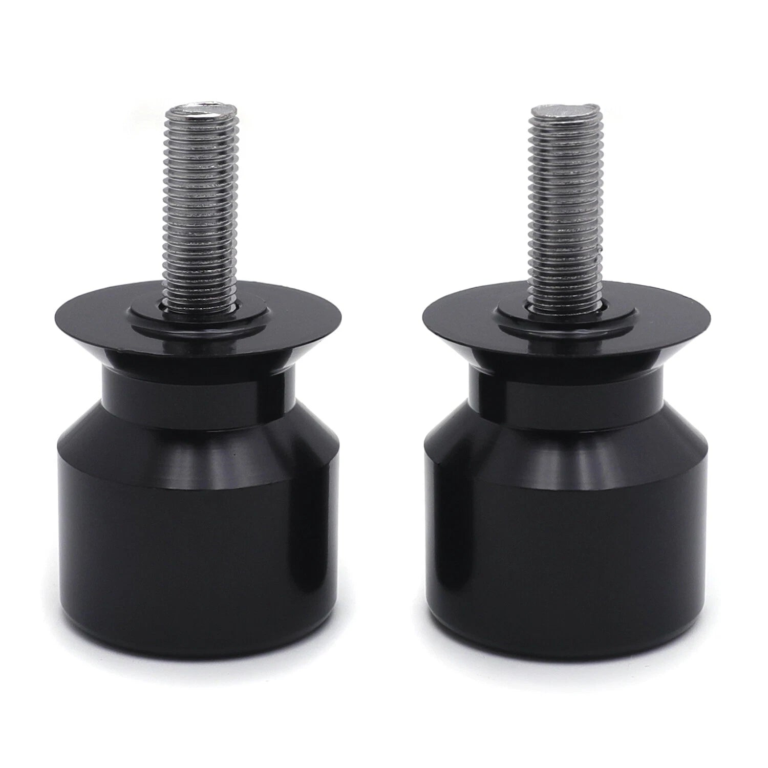 Black Swingarm Spool 10mm Thread for Kawasaki Ninja 250R (2008–2011) / 650R (2006–2011) / ZX-10R