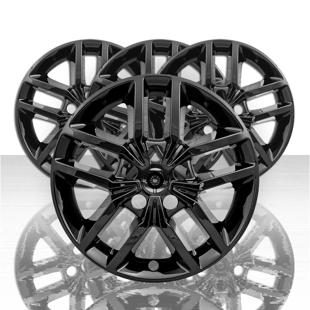 18" 4pc Gloss Black Wheel Skins (Set of 4) for 2018-2019 Jeep Trailhawk