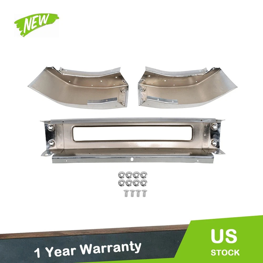 Chrome Split Front Bumper for Ford E150 E250 E350 E450 (2008–2014)