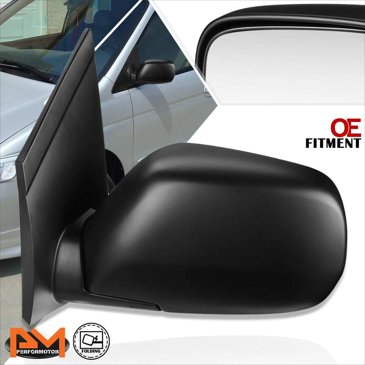 OE Style Manual Adjust Side Rear View Door Mirror Left for Honda Odyssey (1999–2004)