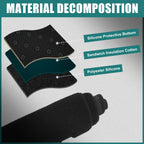 Dashboard Cover Mat for Toyota Harrier 80 Series (2020–2022) - Black Polyester