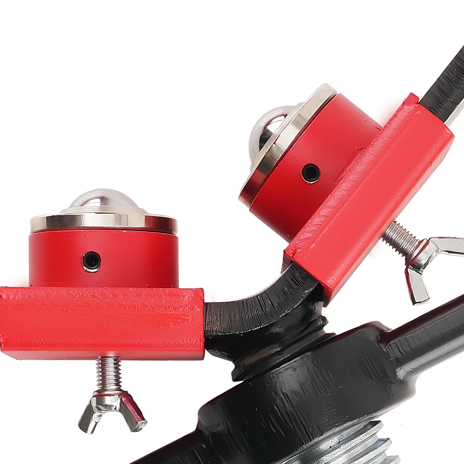 Ball Transfer Pipe Jack Stand for Adjustable Welding Support (24-42in)