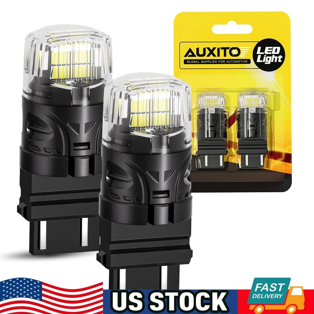 2X AUXITO 3156 3157 4157 LED Backup Reverse Light Bulbs 6500K