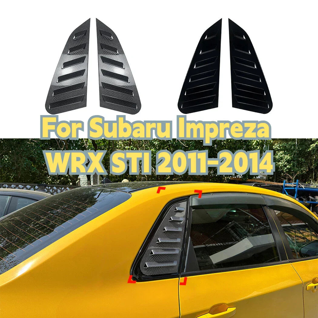 Rear Window Shutter Louvers Cover Trim for Subaru Impreza WRX STI (2011–2014)