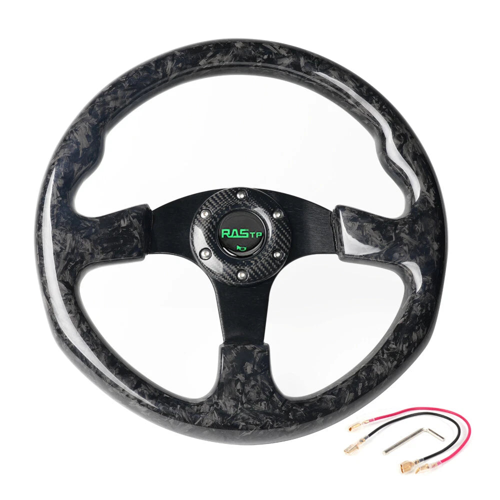 14-Inch Carbon Fiber Racing Steering Wheel for Drifting
