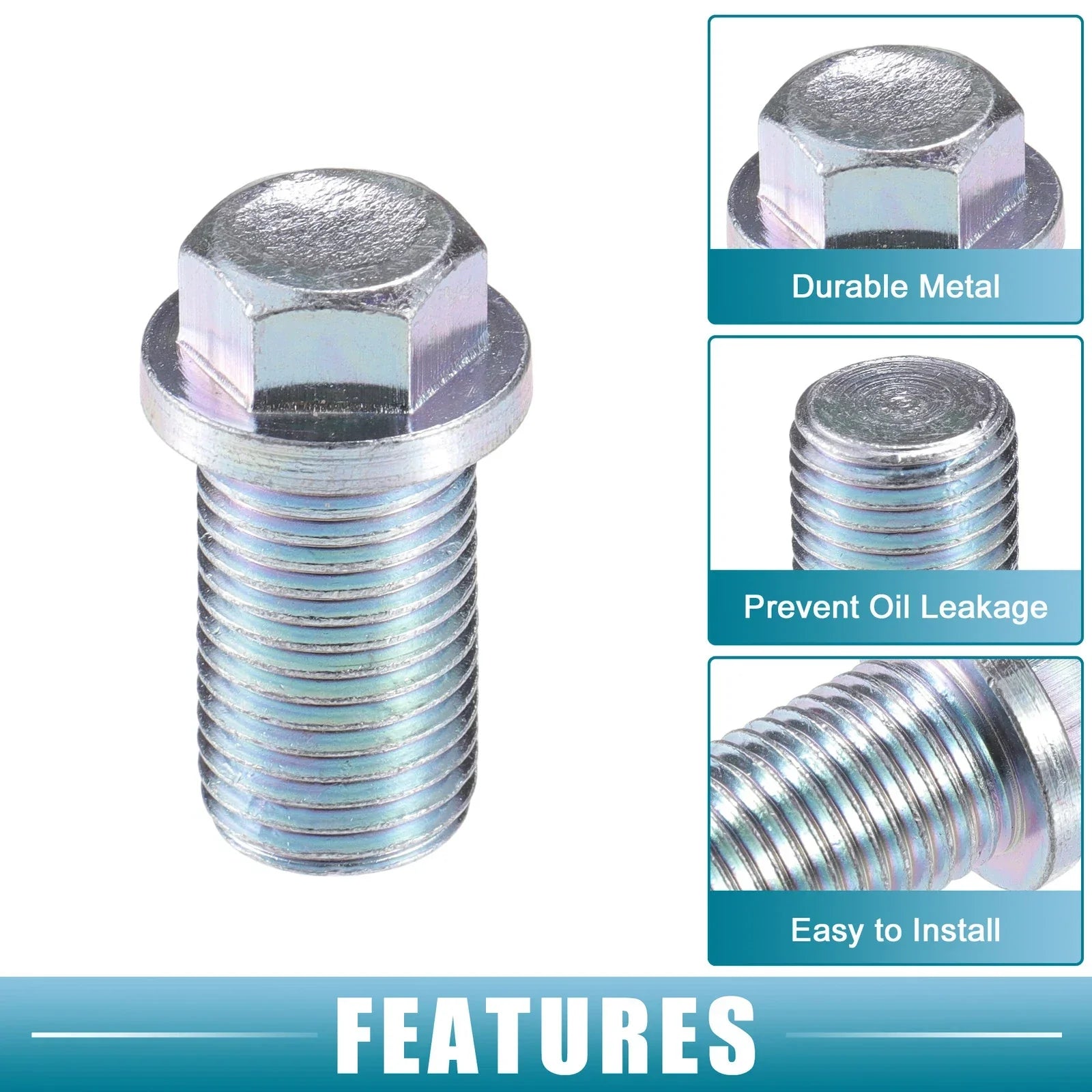 Oil Drain Plug for Mercedes-Benz 190D (1984-1989) Silver Tone