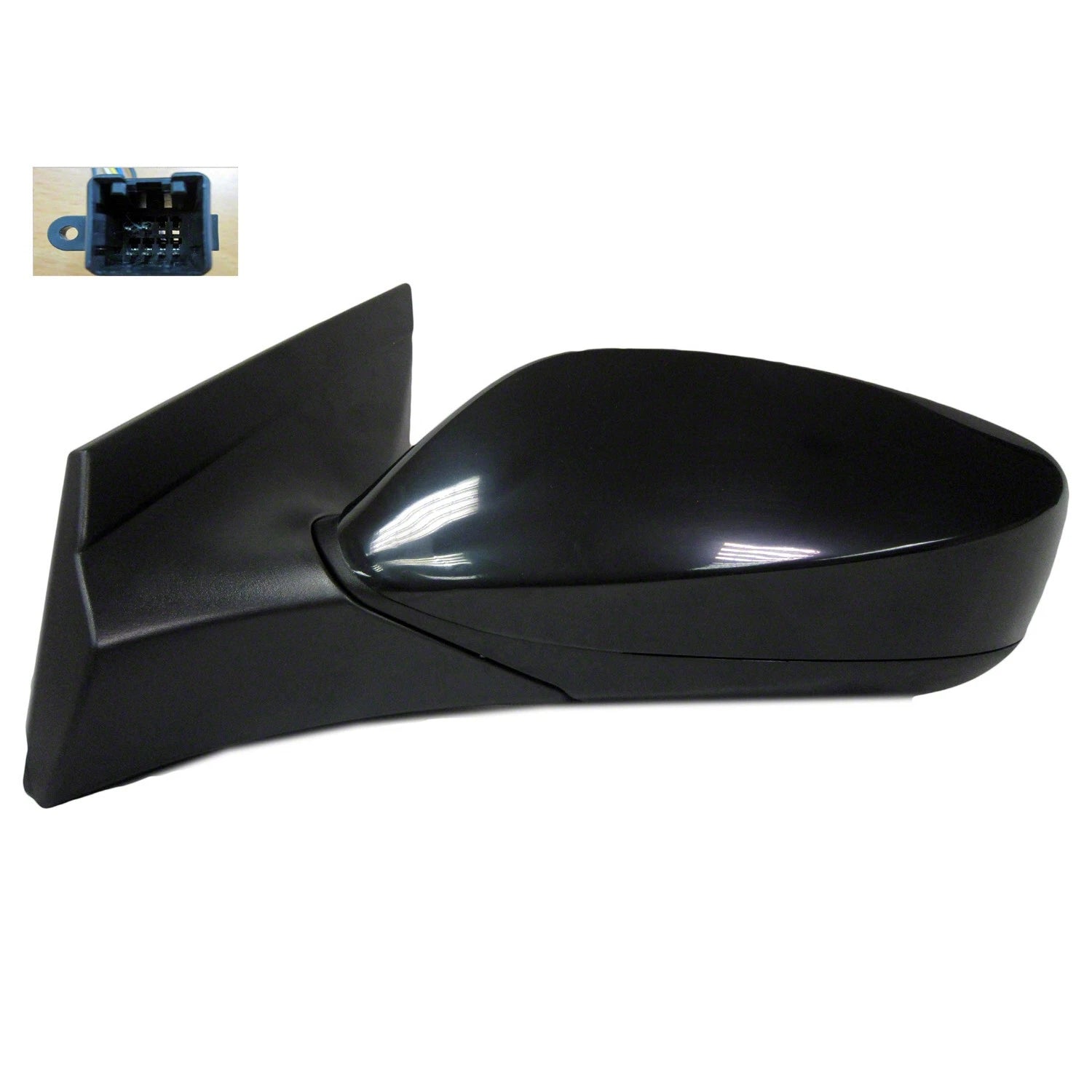 Replacement Ready to Paint Driver Power Door Mirror w/o Heated w/o Turn Signal