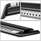 Nerf Bar Running Board for Jeep Wrangler JL (2018–2024) w/Silver Drop Step Plate