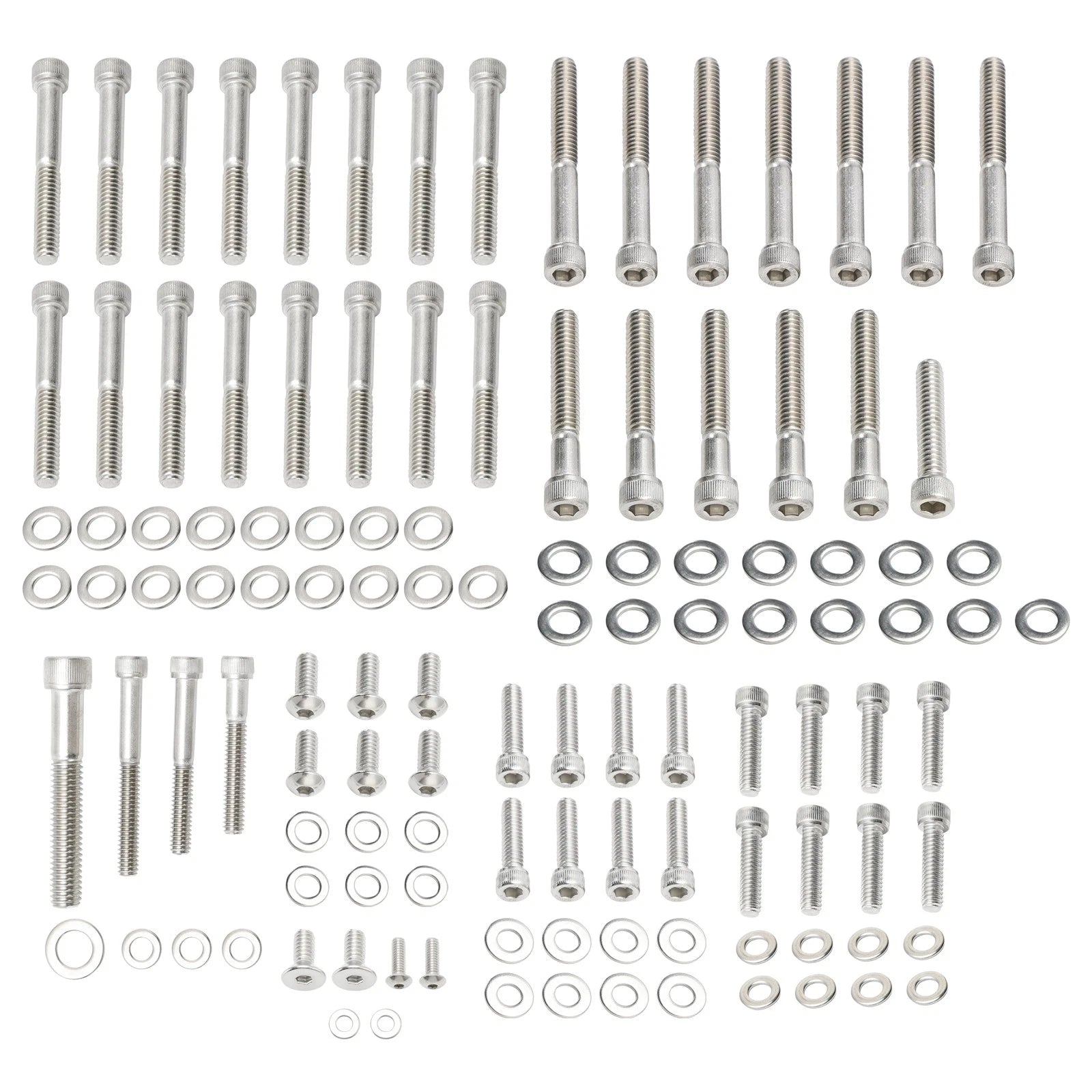 59pcs Engine Covers Stainless Allen Screw Kit for Sportster XL (2004–Present)