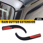 Water Rain Diverter Slot Guard Gutter Extension for Jeep Wrangler JK (2007–2017)
