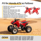2 Red Rear Wheel Hubs for Honda Sportrax 450 TRX450R TRX450ER (2004–2009, 2013–2014)