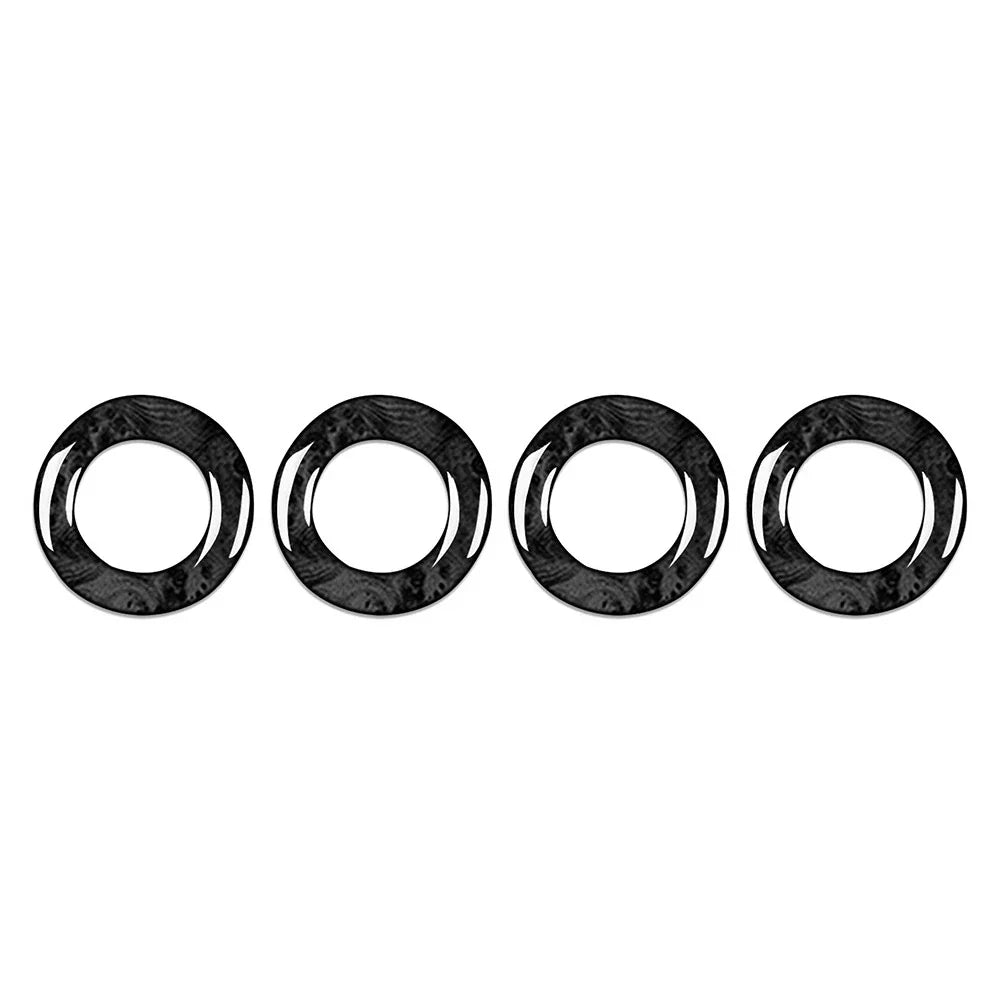 4 x Interior Door Lock Pin Cover Rings for Mercedes Benz GLC Class (2015-2021)