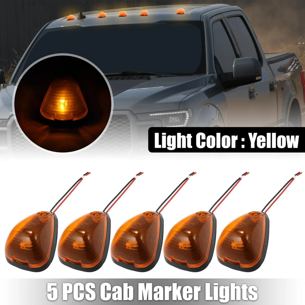 5X Cab Marker Light Yellow Covers for Ford F150 (1999–2016)