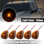 5X Cab Marker Light Yellow Covers for Ford F150 (1999–2016)