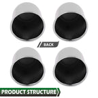 Set of 4 Center Caps for Weld Draglite 5 Lug Trailer Wheels