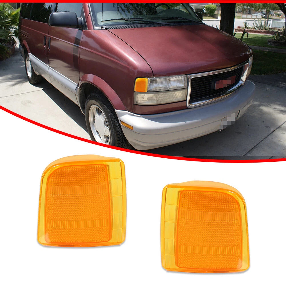 Amber Front Corner Parking Side Marker Lamps for Chevy Safari Van (1995–2005)