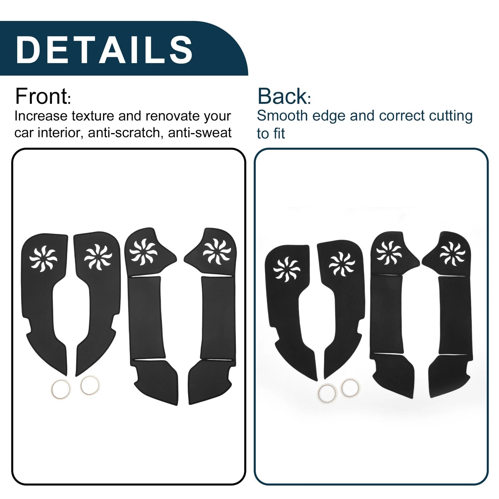 Set of 1 Car Door Anti Kick Pad Sticker Protector for Toyota Crown (2010–2012)