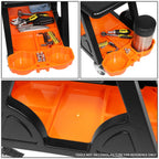 Rolling Mechanic Stool with Tool Tray for Automotive Work (23" x 13.5" x 10.5")