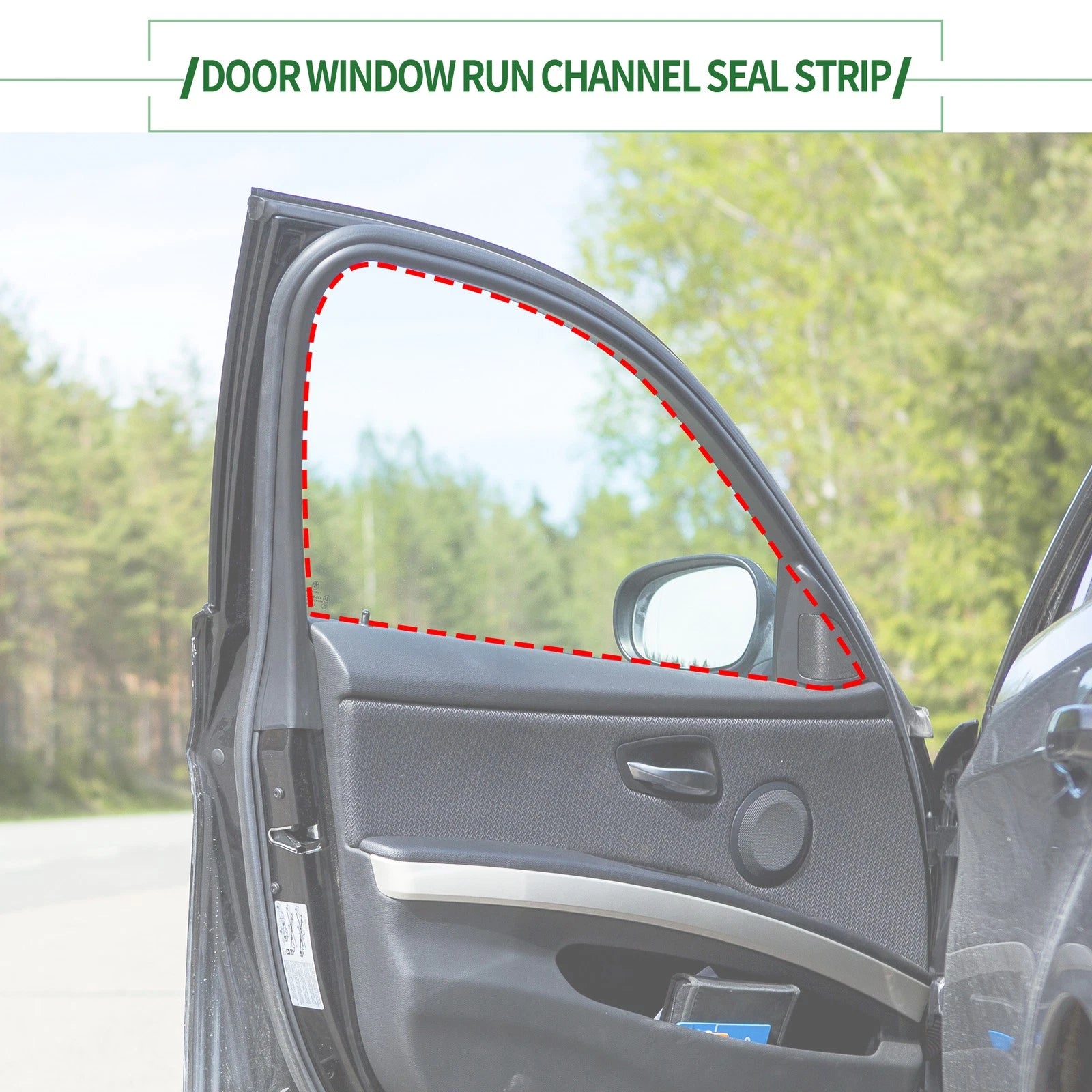 Front Right Door Window Run Channel Seal Strip for Honda Accord (No. 72235SDET01)