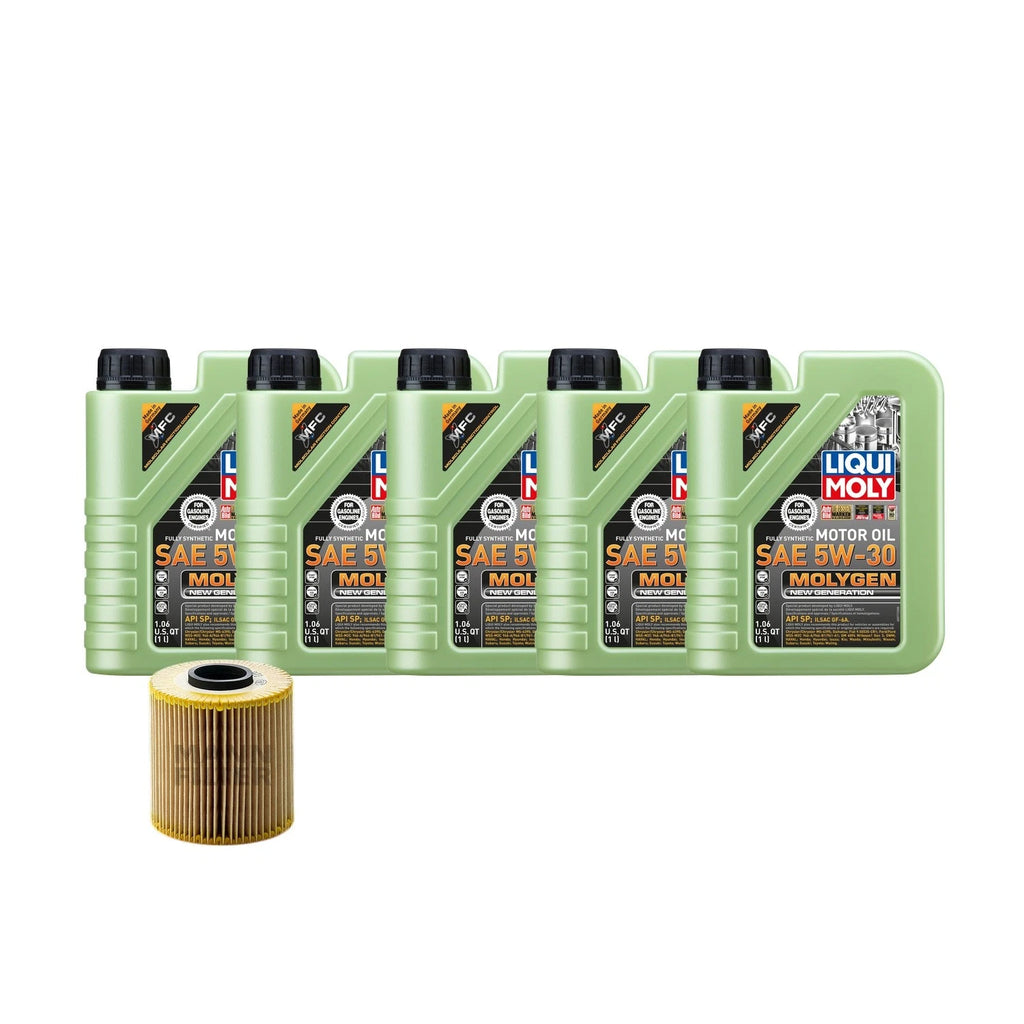 5L Liqui Moly Molygen 5W-30 Oil Change Kit for BMW 318i (1992–1998)