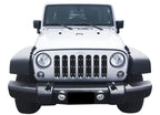 Billet Grille Insert for Jeep Wrangler JK (2007-2018) - Black Rivet Design