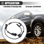 ABS Wheel Speed Sensor for Chrysler 300 (2015–2020) NO. 68199987AC Black