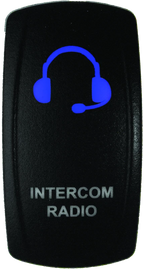 Lighted Switch for DragonFire Racing (Int/Rad On/Off) - Blue LED