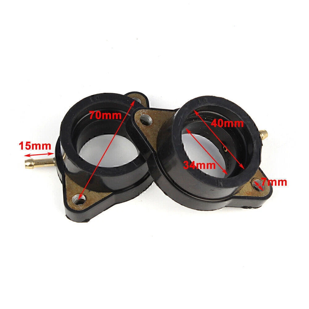 2pcs Carb Intake Manifold Boots Holder for Yamaha XS650 SE/SF (1980–1981)