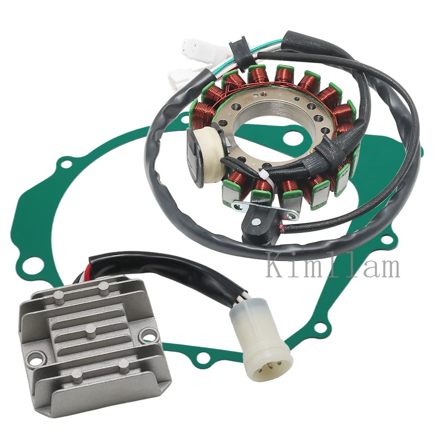 Stator Coil, Regulator, Gasket for Yamaha YFM350ER Moto-4 350 (1995) 3HN-85510-10