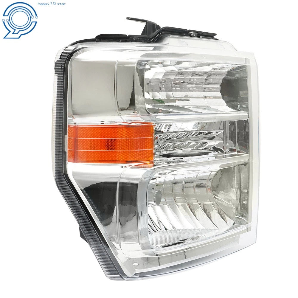 Headlight for Ford E150 E250 E350 (2008-2014) Chrome Housing Halogen