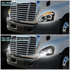 Full LED C-Halo Projector Headlight Lamps for Cascadia (2008–2017)