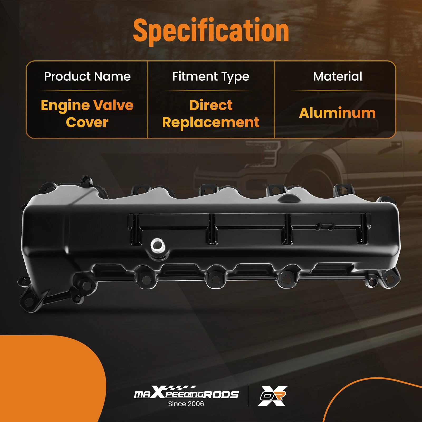 Aluminum Engine Valve Cover for Dodge Ram 1500 (2008–2010)