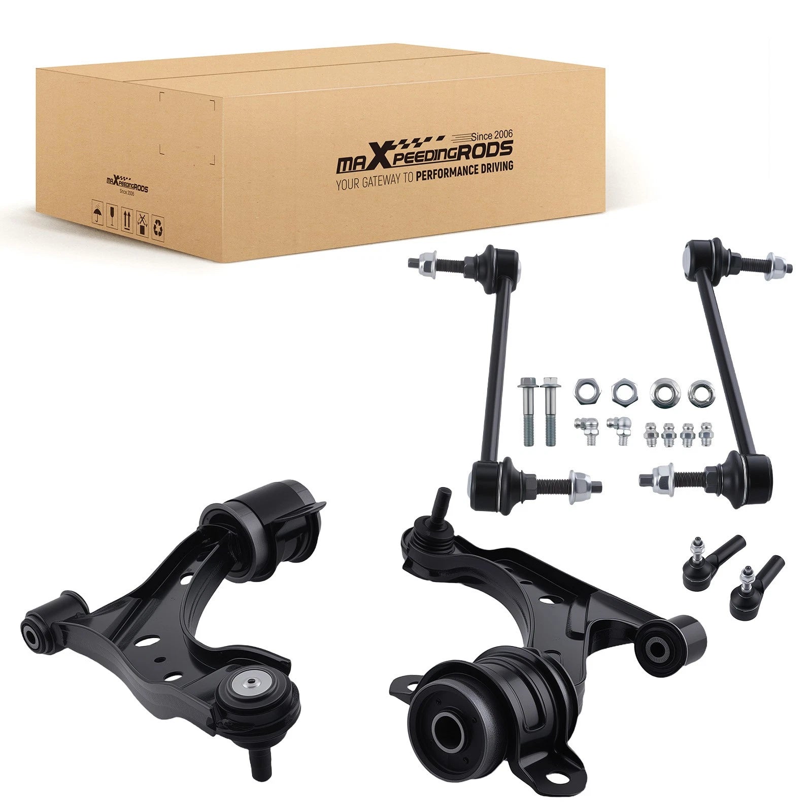 6PC Front Lower Control Arm Sway Bar Tie Rod for Ford Mustang (2005–2010) K80726