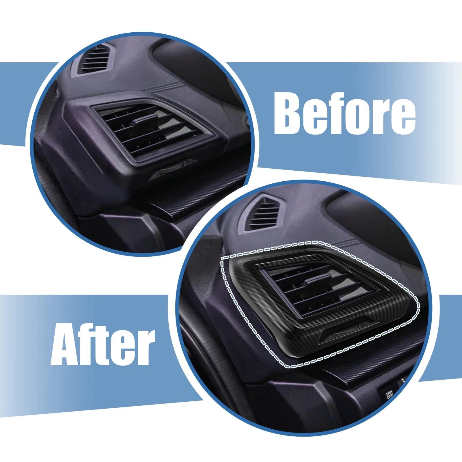 2pcs Interior Side Air Vent Cover Trim for Subaru Crosstrek XV (2013–2021)
