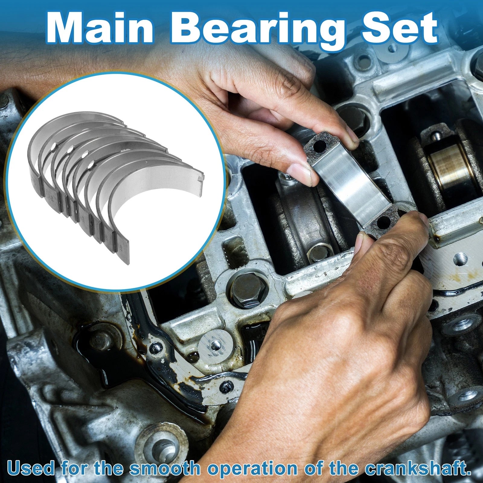 Main Bearing Set No.1107162022 for Toyota Granvia (1988–2005)