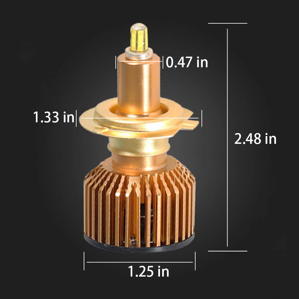 2X H7 SMD LED Headlight Bulbs for Conversion Kit (6000K)