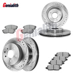 Brake Kit for Nissan Altima (2007–2013) - Front Rear Disc Rotors, Ceramic Pads