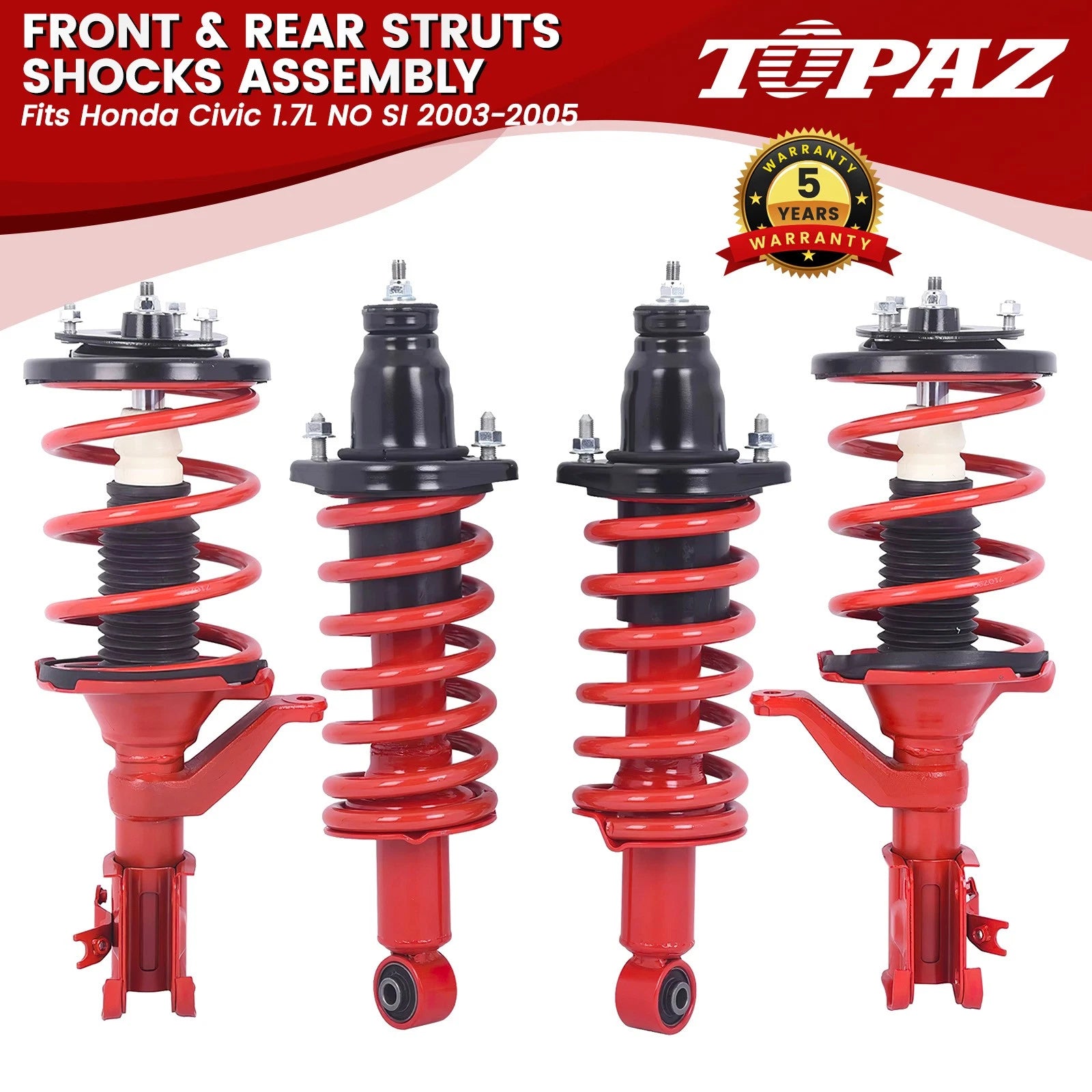 Strut and Shock Assembly for Honda Civic 2003–2005