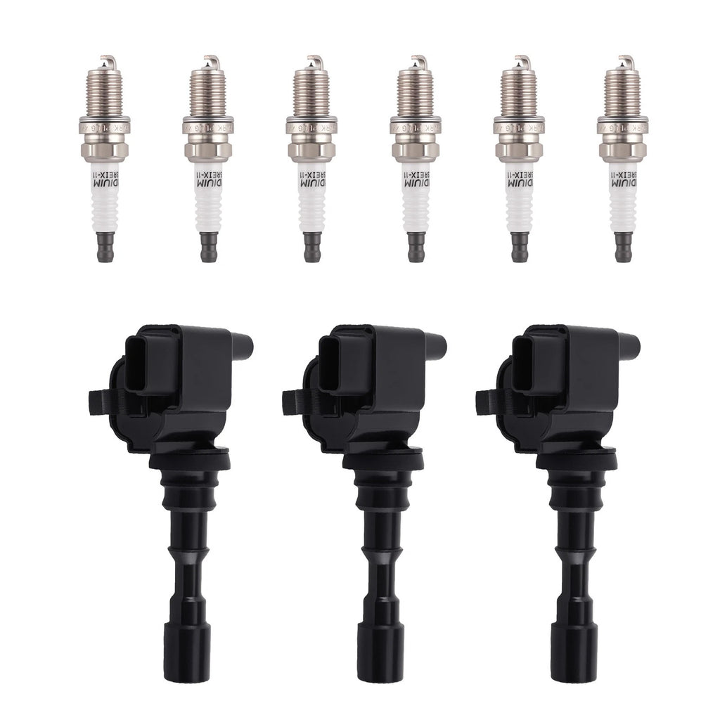 3X Ignition Coil + 6X Spark Plug Set for Kia Sedona (2002–2005) 2730039050
