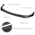 Front Bumper Lip Under Panel Diffuser for Kia Optima (2016–2018) Matte Black