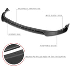Front Bumper Lip Under Panel Diffuser for Kia Optima (2016–2018) Matte Black