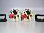 Set of 2 Faria GP9767A 2" Chesapeake White 80 PSI Oil Pressure Gauges