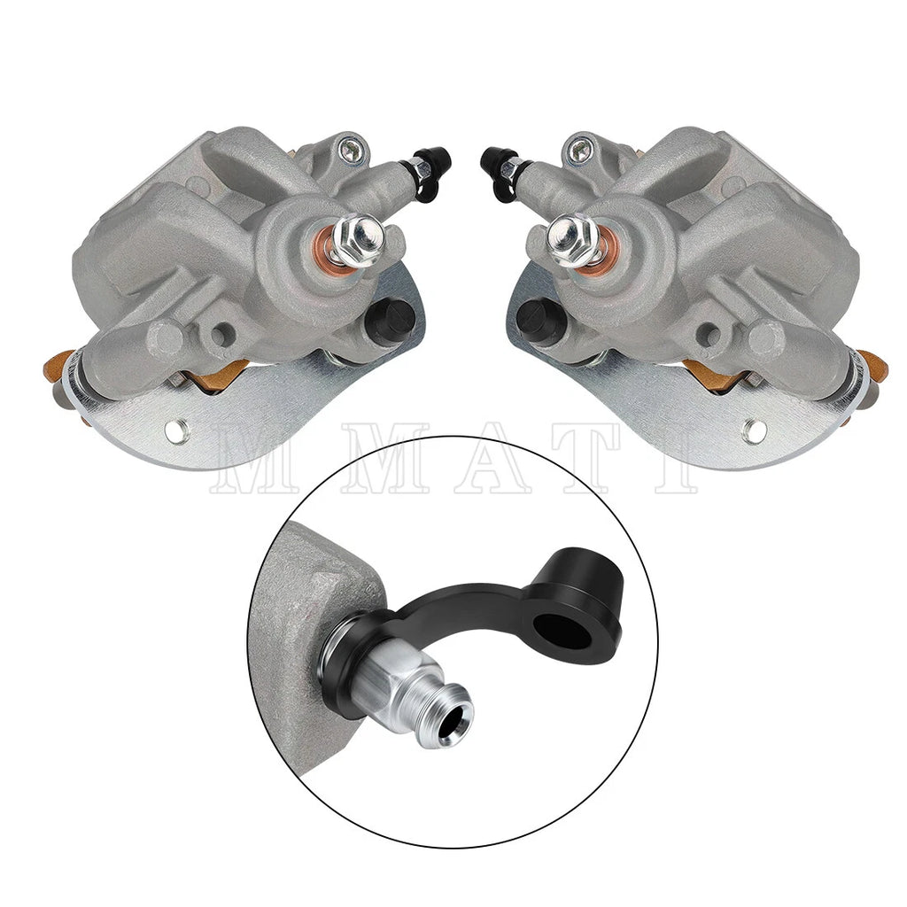 Rear Brake Calipers with Pads for Yamaha YFM550 YFM700 (2007–2023)