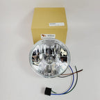 7" Faceted Composite Headlamp Light Unit H4 for Harley (V-Twin 33-0206)