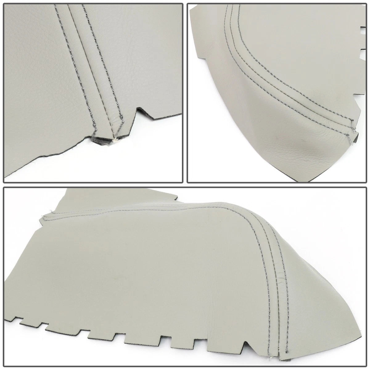 Pair of Front Door Panels for Honda Pilot (2009–2015) - Leather Cover Grey