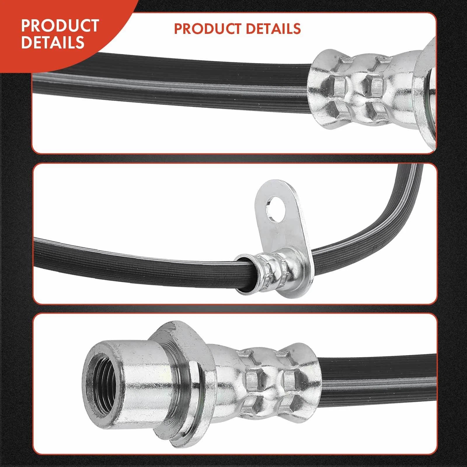 Front Left Brake Hydraulic Hose for Scion xB (2004–2006) Toyota Echo (2004–2006)