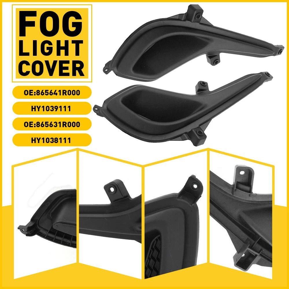 2X Fog Light Covers for Hyundai Accent (2015–2017)