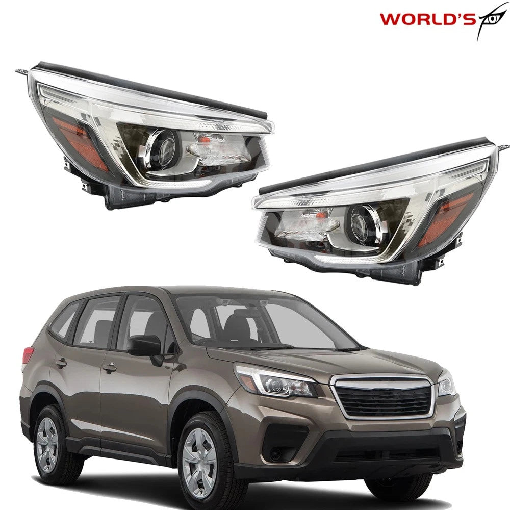 Set of 2 Headlight Assembly for Subaru Forester (2019–2020)